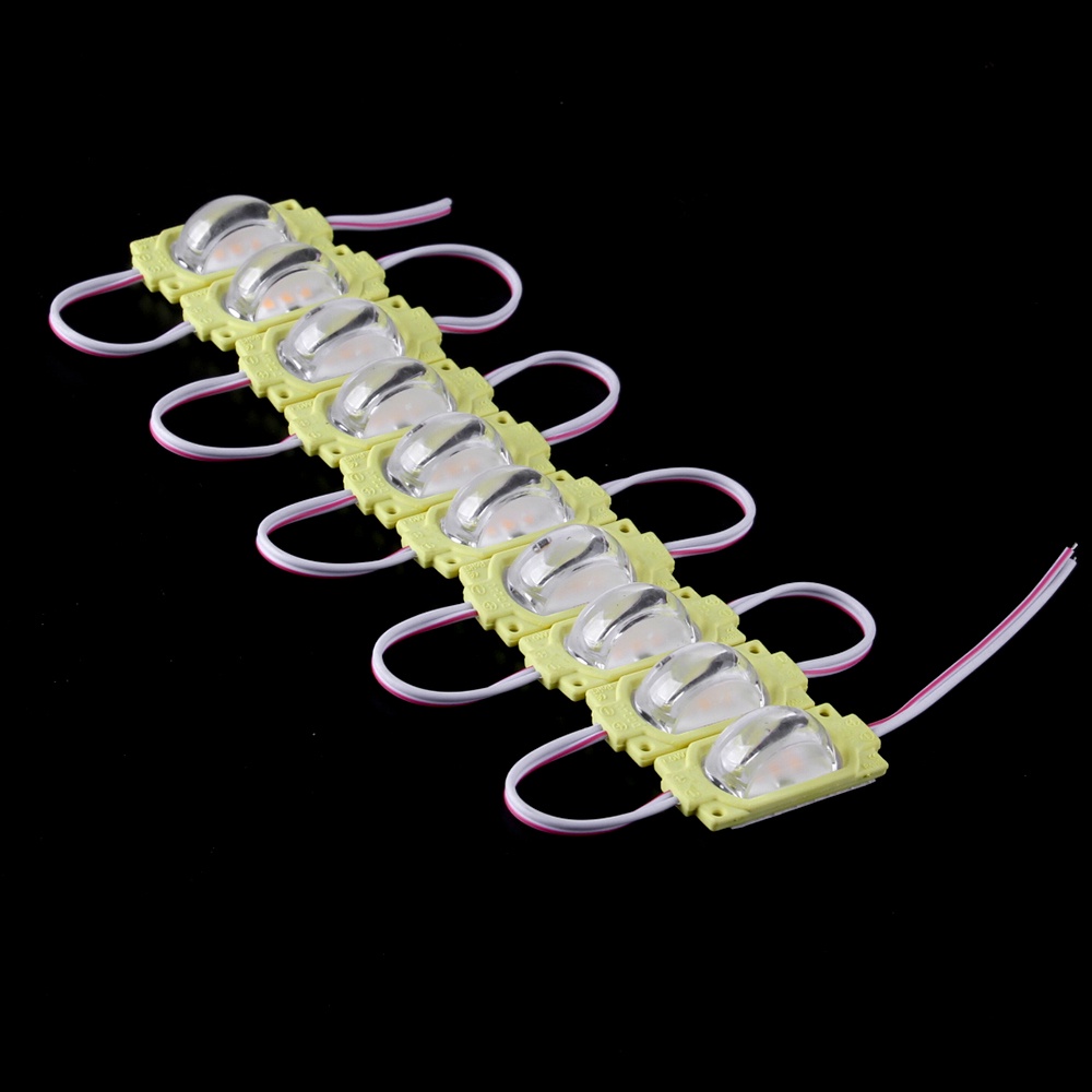 Set 10 Mô-đun đèn 1 LED 12V 24V đánh dấu bên hông siêu sáng cho xe buýt cảnh báo xe tải