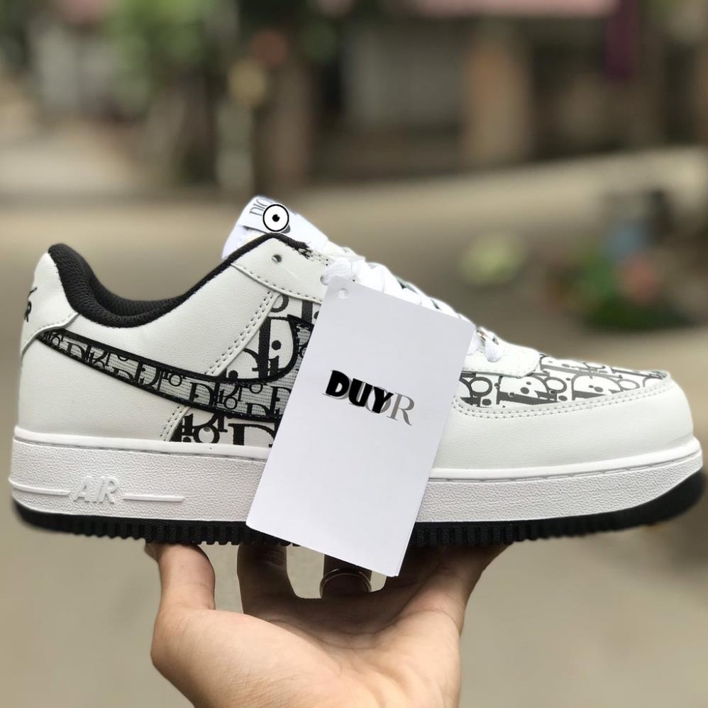 Giày thể thao AF1 Giày sneaker air  force 1 đế đen đế xám AF Hot trend FullBoxbill