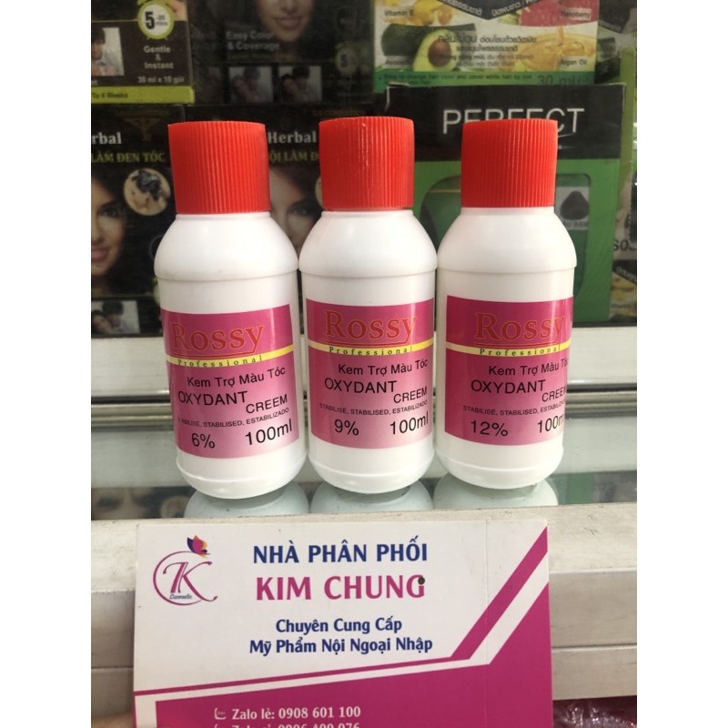 Oxy trợ nhuộm chai 100ml (6,9,12)