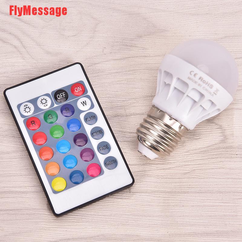 Bóng Đèn Led E27 3w Rgb Ac 85-265v Thay Đổi Màu Sắc