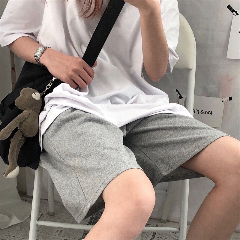Quần đùi nam nữ thun cotton da cá unisex thể thao TRƠN cao cấp ống rộng bigsize mặc nhà ngủ thời trang hàn quốc đẹp