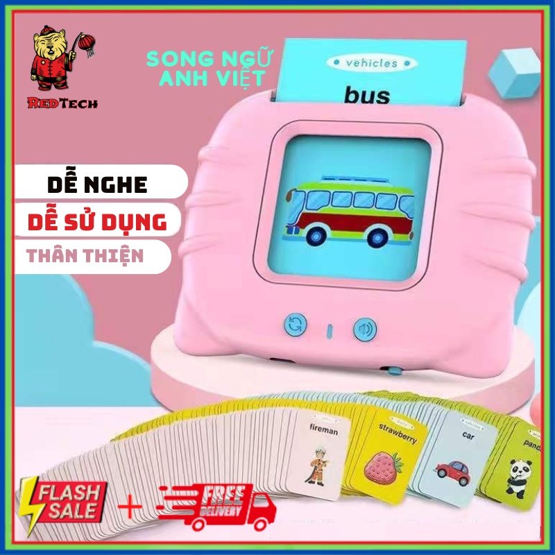 Máy đọc thẻ tiếng anh flashcard song ngữ Anh Việt