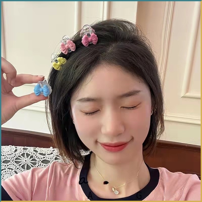 Kẹp Tóc Hình Nơ Màu Kẹo Ngọt Cỡ Nhỏ Dễ Thương Thời Trang Mùa Hè Cho Bé Gái
