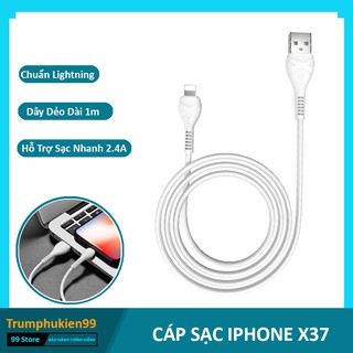 Cáp Sạc Iphone Hoco X37 Hỗ Trợ Sạc Nhanh 2.4A Max