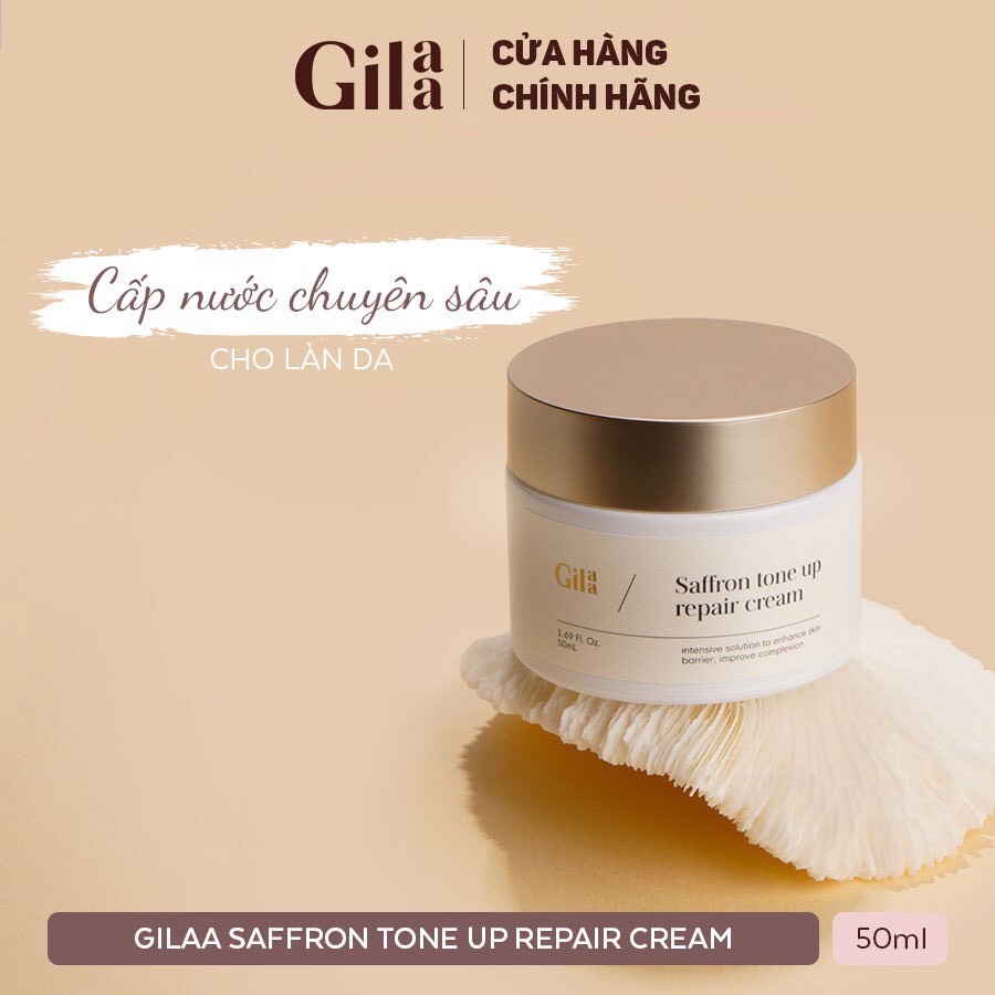 [TẶNG SON GILAA ĐƠN TỪ 500K] GILAA SAFFRON TONE UP REPAIR CREAM