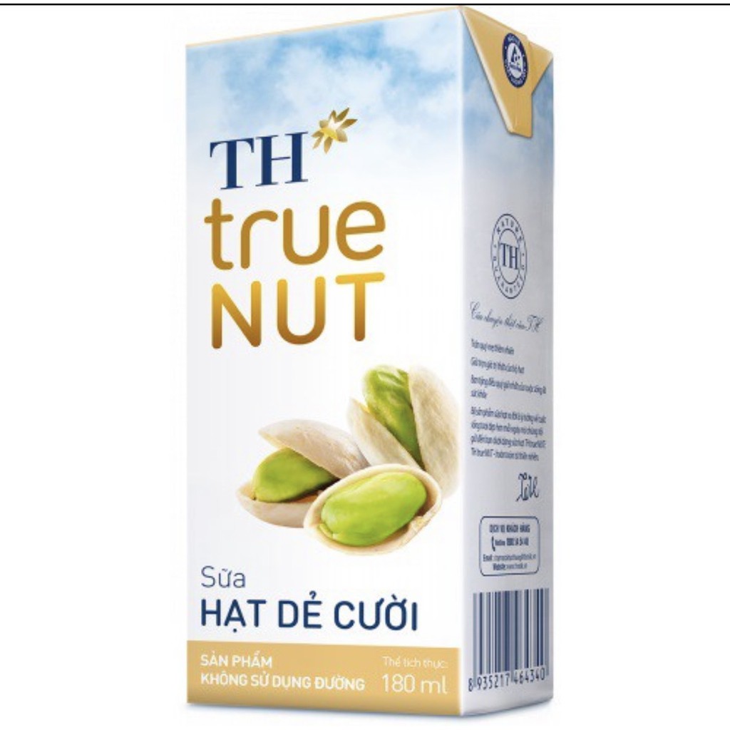 1 Thùng Sữa hạt TH TRUE NUT 180ml x 48 hộp 7 vị ( Óc chó / Macca / Hạnh Nhân / Gấc / Hạt Nghệ / Hạt dẻ cười / Gạo lức )