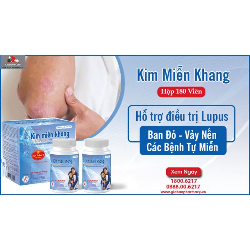 Kim miễn Khang - Dạng lọ mẫu mới tiết kiệm hơn, hỗ trợ giảm vảy nến từ thảo dược