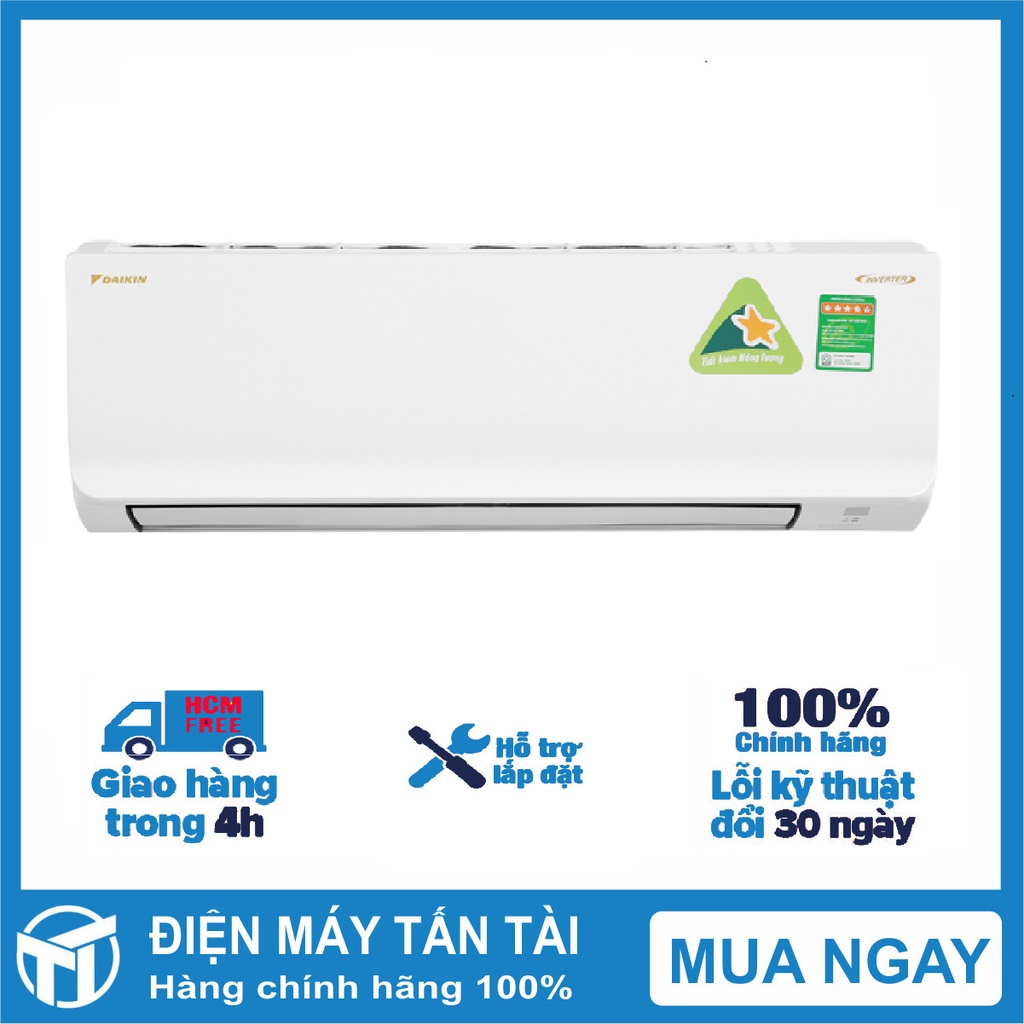 Điều hòa Daikin 9000 BTU 1 chiều inverter FTKA25VAVMV - GIAO HÀNG MIỄN PHÍ HCM