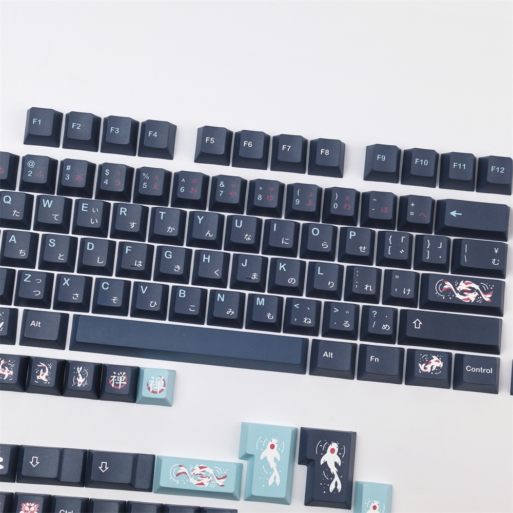 Keycap PBT GMK Zen Pond Bộ Nút Bấm Bàn Phím Cơ Keycaps Nhuộm Thăng Hoa Cá Tính ISO Spacebars 2U 2.25U 2.75U 3U 7U