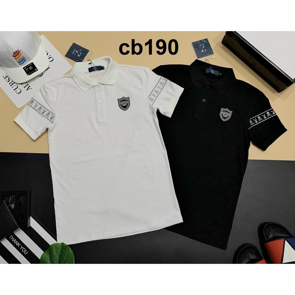ÁO THUN TRỤ NAM - ÁO POLO HOẠ TIẾT LOGO ĐỘC ĐÁO CÓ 1 KHÔNG 2 - VẢI COTTON THOÁNG MÁT