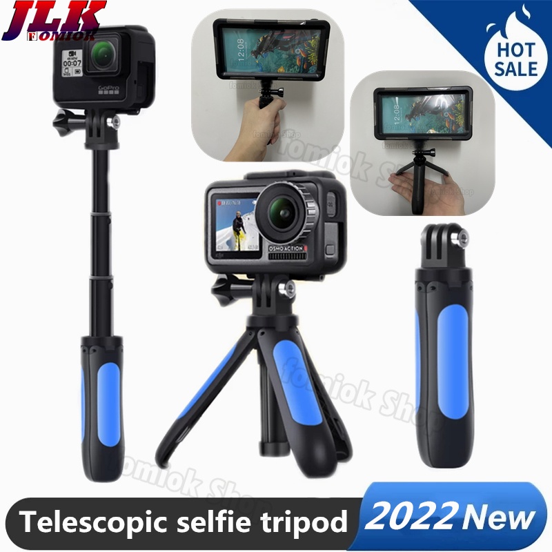[JLK] Extendable Handheld Tripod Mount Hand Grip Selfie Stick Gậy Tự Sướng for Underwater Case / Div