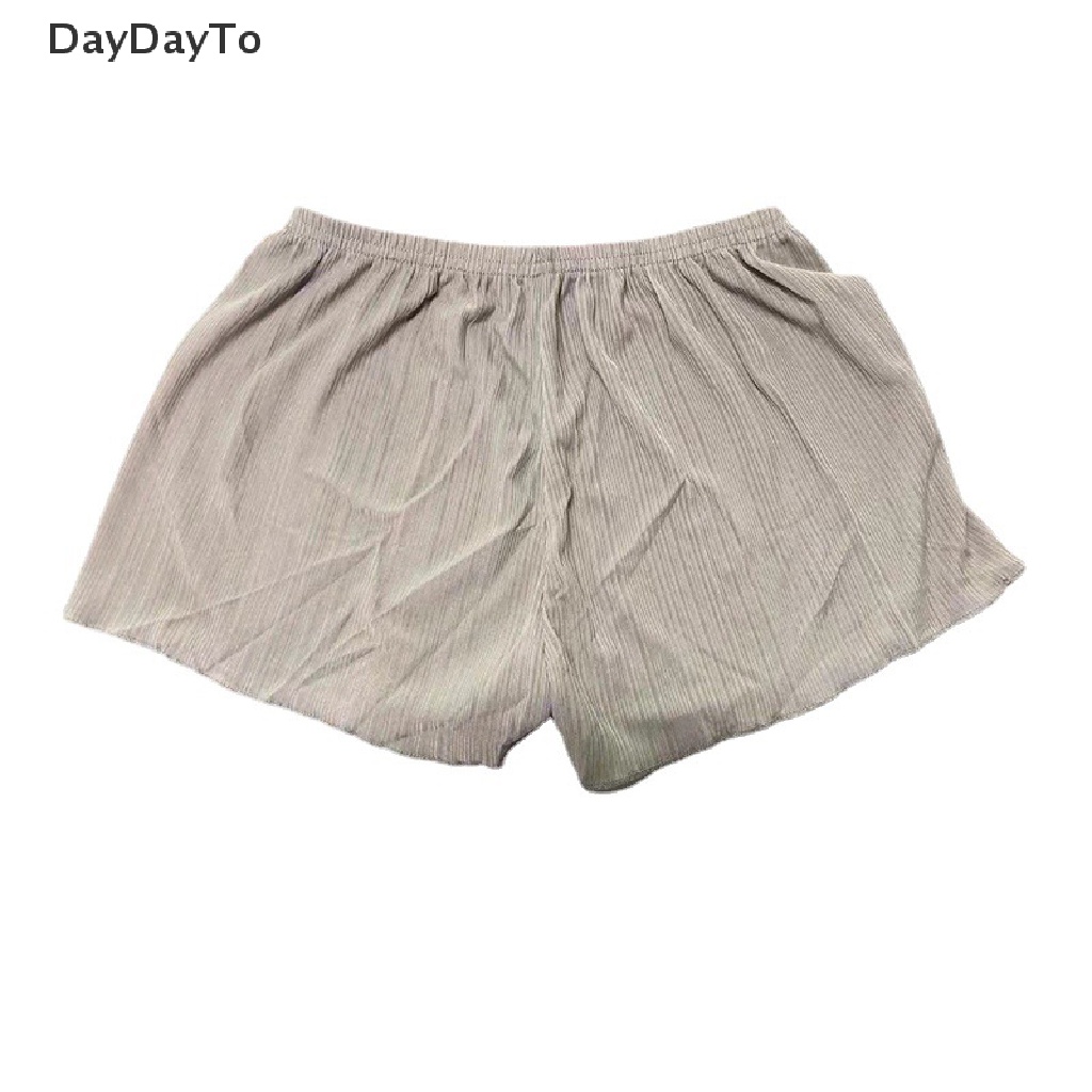 Daydoyto Quần Lót Ngắn Viền Lượn Sóng Mặc Ở Nhà / Tiệc Tùng Ngoài Trời Màu Trắng / Đen / Hồng Kẻ Sọc Gợn Sóng An Toàn Cho Nữ