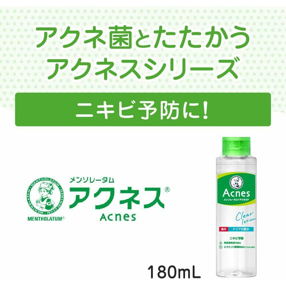 Nước hoa hồng Rohto Mentholatum Acnes chuyên cho da mụn 180ml