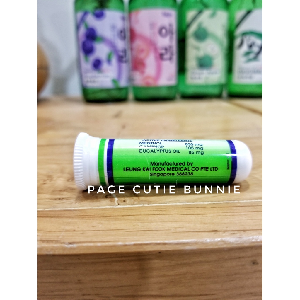 Ống hít thông mũi hiệu Cây Búa / Nasal Inhaler Axe Brand / Hít giảm nghẹt mũi / Dầu gió Singapore