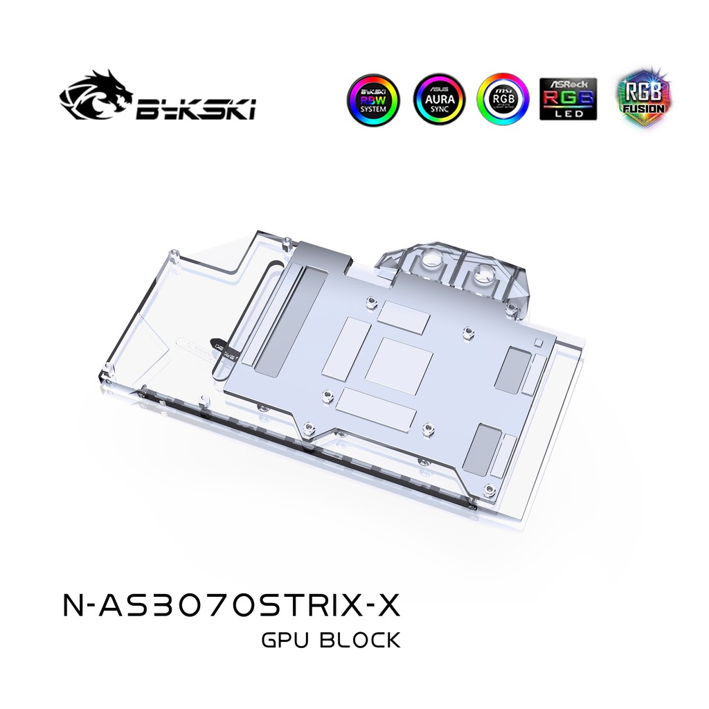 Block tản nhiệt nước VGA Asus 3070 Strix Tản nhiệt nước custom Hyno Store