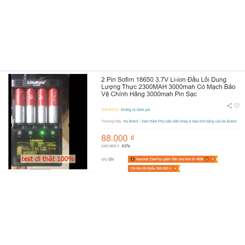 + Model: NCR18650B  PIN LS HÃNG  HP  .  Kiểu pin: 18650  + Điện áp trung bình 3.7V, sạc đầy 4.2V.  Dung lượng: 2200