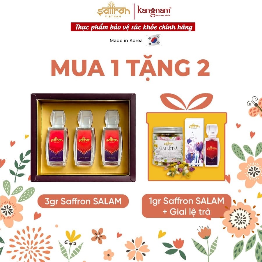 Set Quà Tết Saffron SALAM 3gr Hàng Nhập Khẩu Chính Hãng Iran