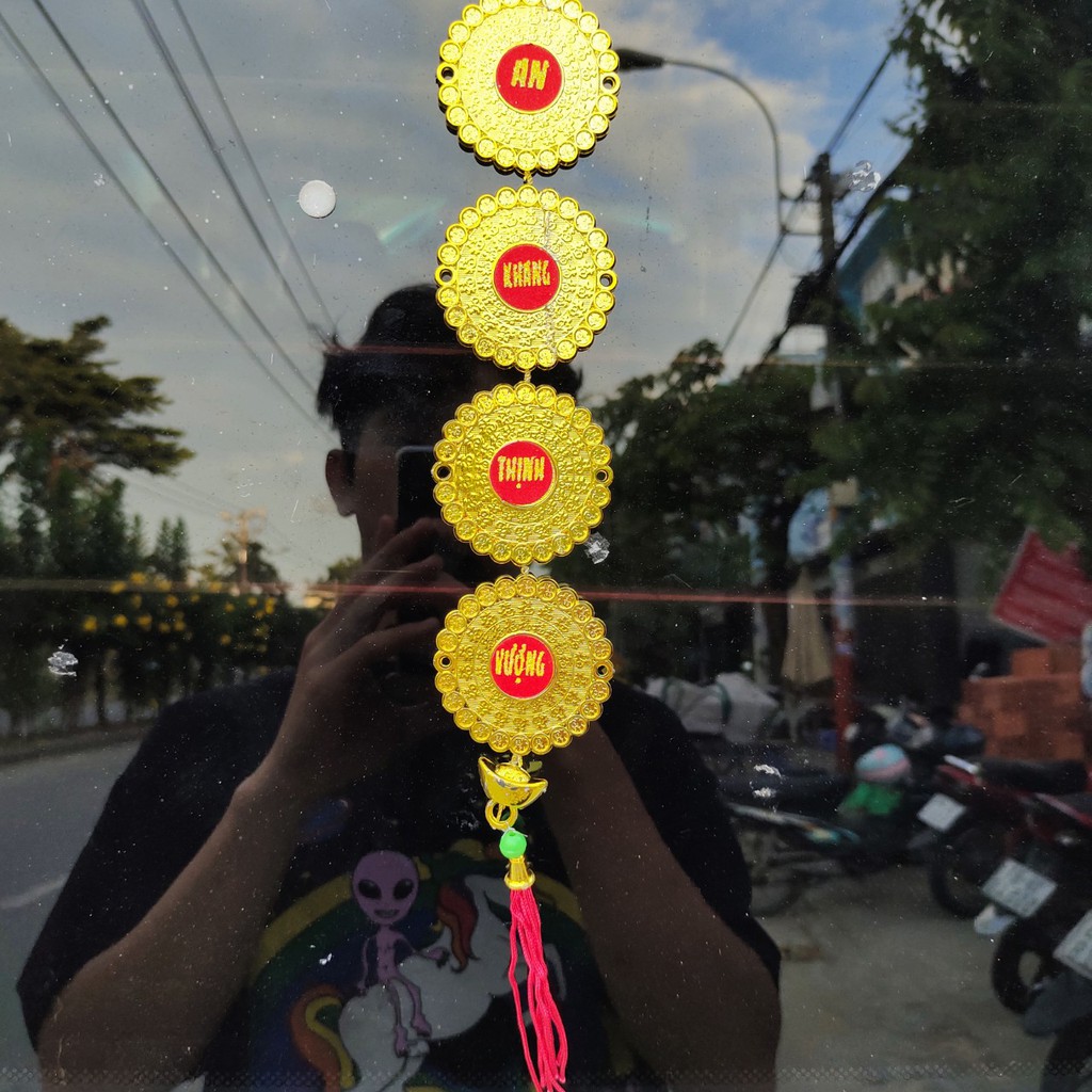 Dây treo trang trí tết chuỗi vòng tròn A29
