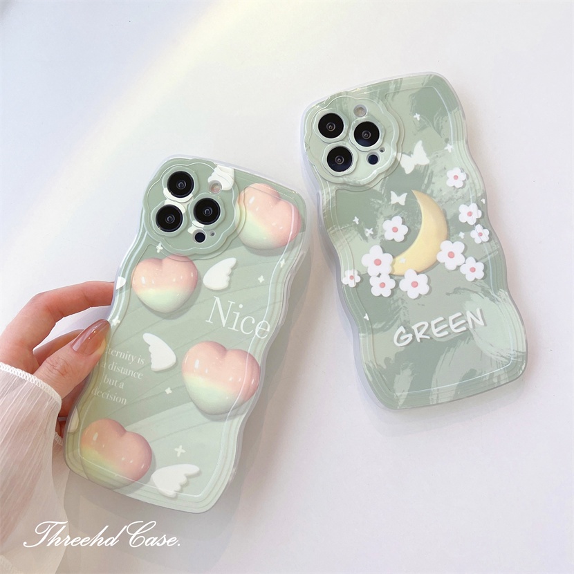 Ốp Điện Thoại TPU Mềm Chống Sốc Họa Tiết Lượn Sóng Cho iPhone 13 12 11 Pro Max SE2020 X XR Xs Max 7 8 Plus