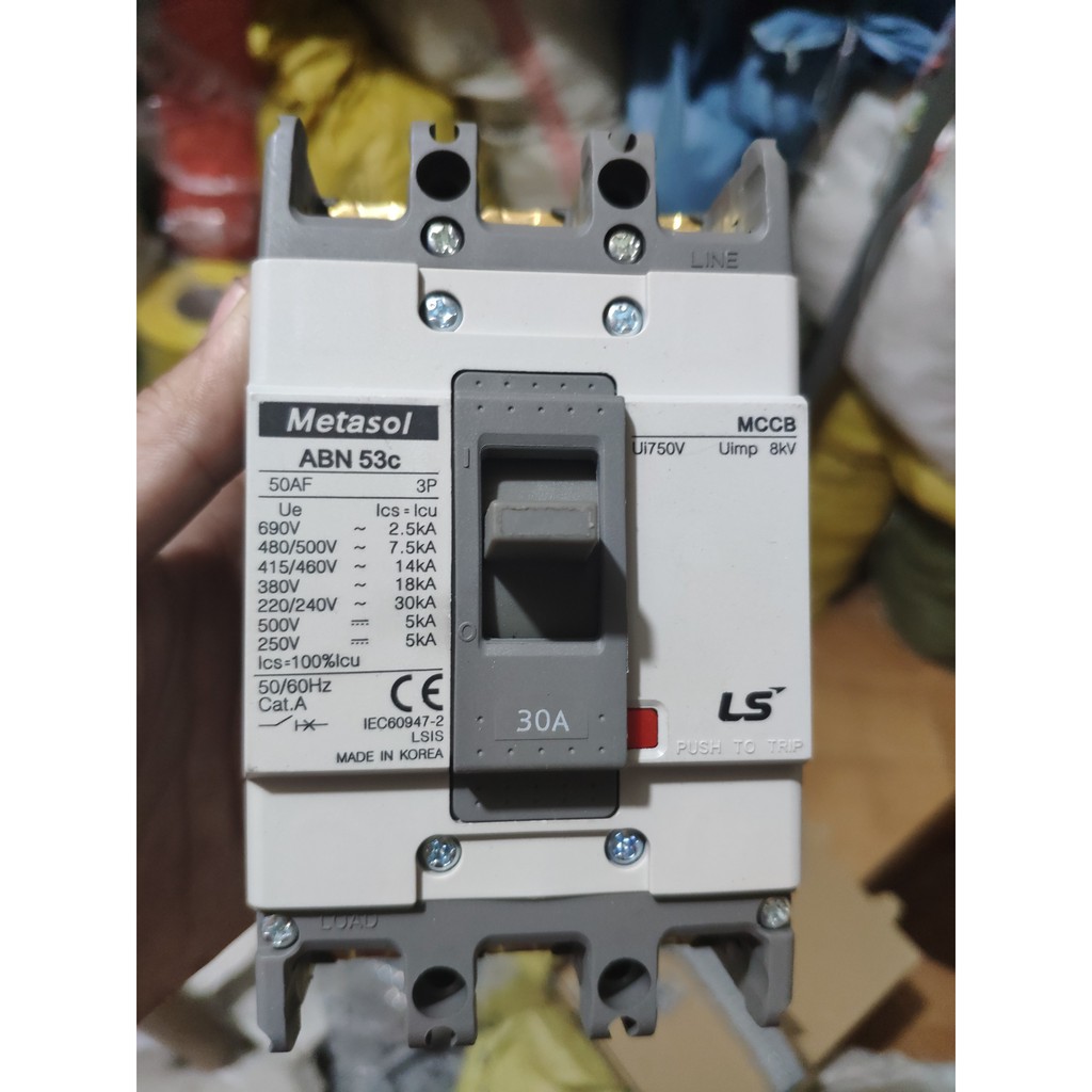 APTOMAT Át khối 3 Pha MCCB LS 3P ABN 20A - 100A