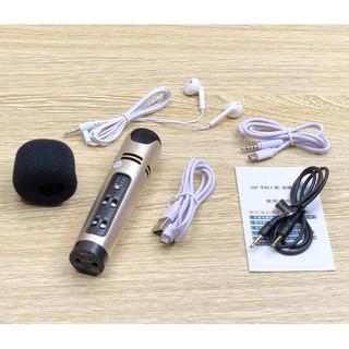 Micro kiêm sound card live stream C16