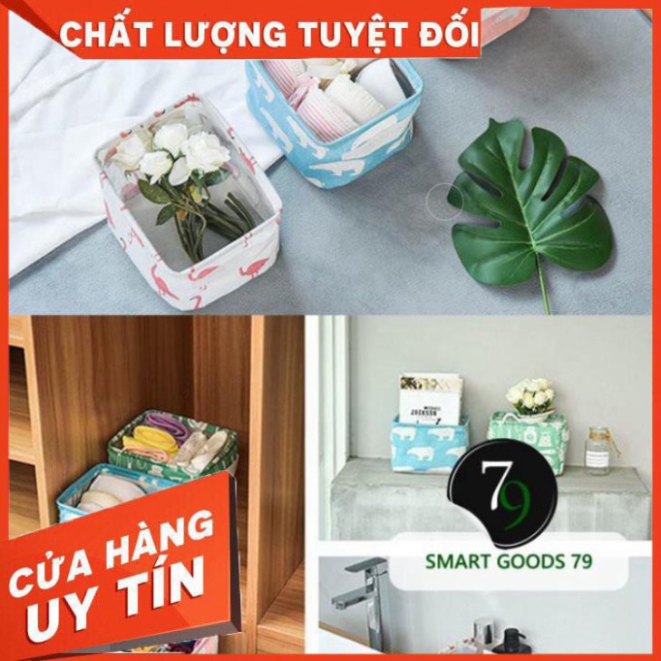 [ Chính Hãng ] [Freeship hàng cao cấp 339 ] giỏ vải đụng đồ mini khung thép đa năng đựng được các loại vừa tap vừa ngăn 