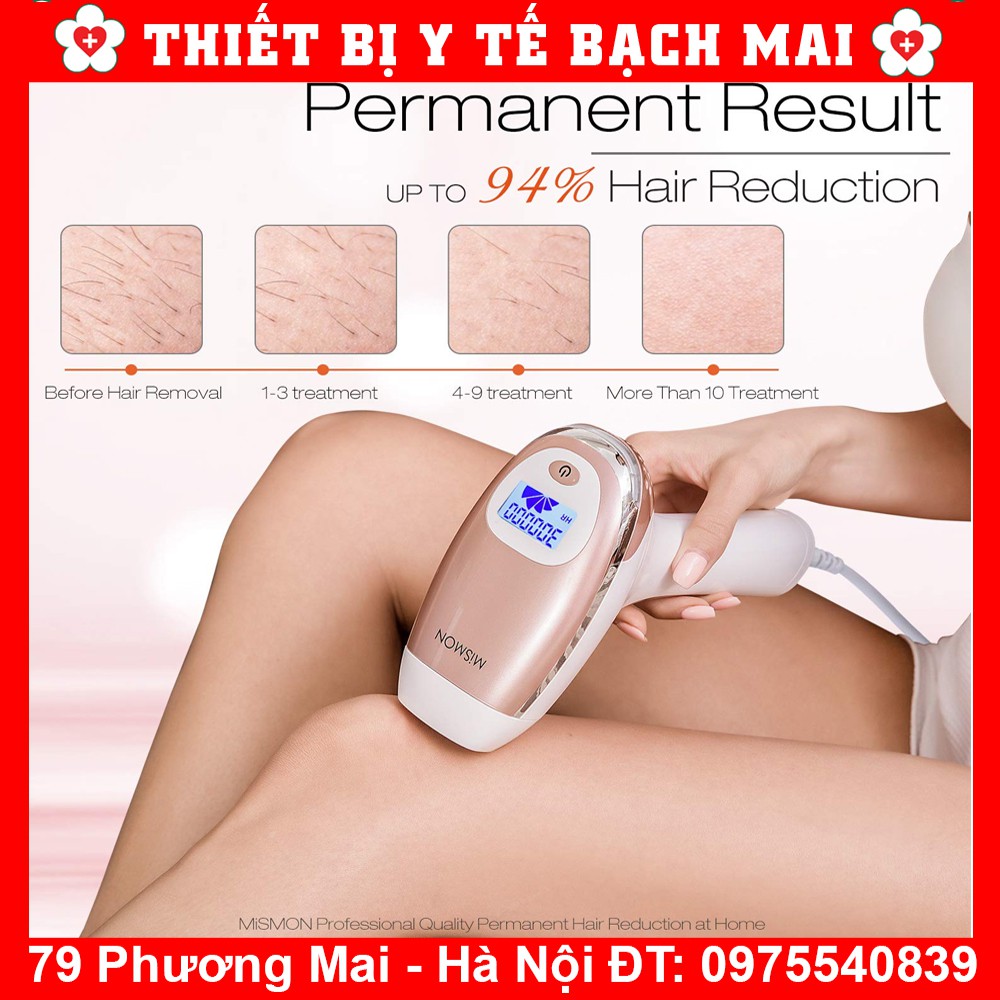 [CỰC HIỆU QUẢ] Máy Triệt Lông Vĩnh Viễn Mismon IPL MS-206B Có Màn Hình LCD 300.000 Xung