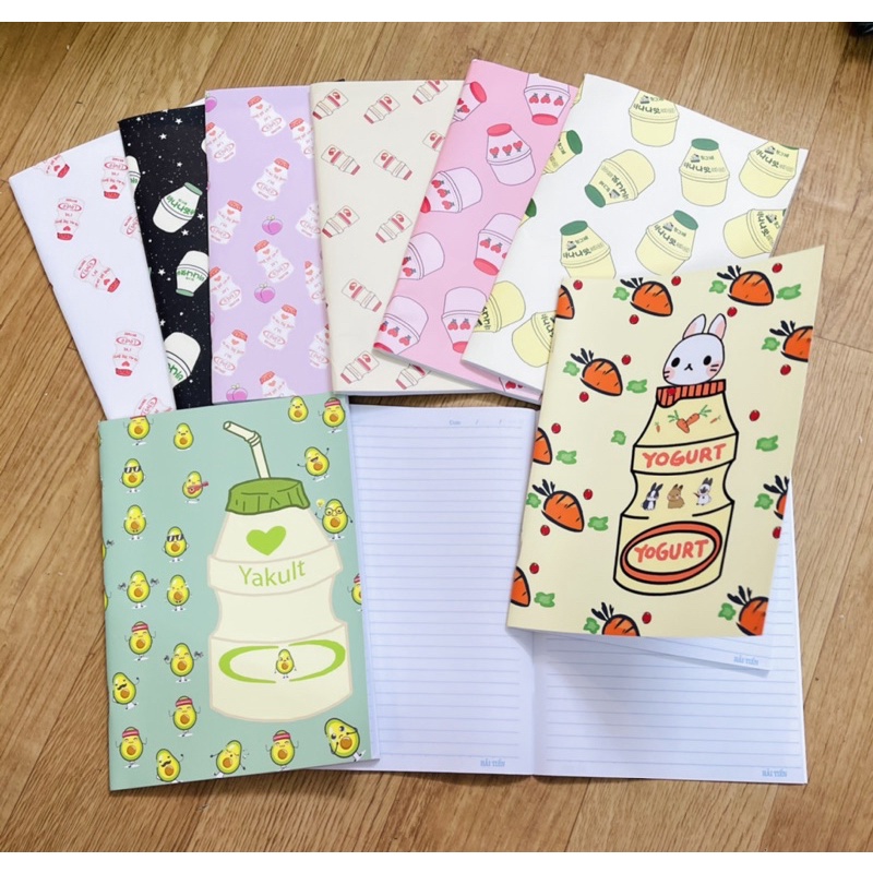 Vở hình hộp sữa 5 quyển cute dễ thương / vở yakunt