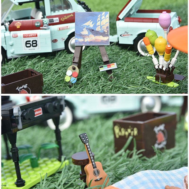 Đồ chơi lắp ráp Mô hình 19002 Siêu xe Creator Expert Trailer Car