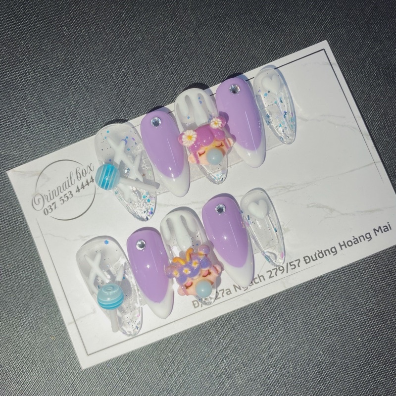 Móng giả đáng yêu nhũ ẩn b13