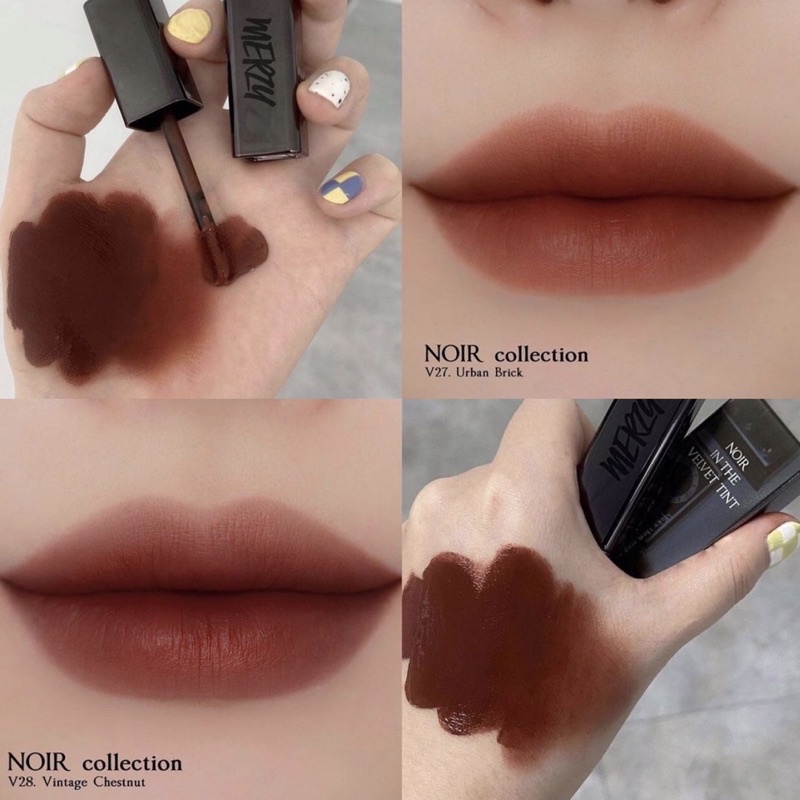 Son kem lì siêu mịn mượt Merzy Noir In The Velvet Tint 2021