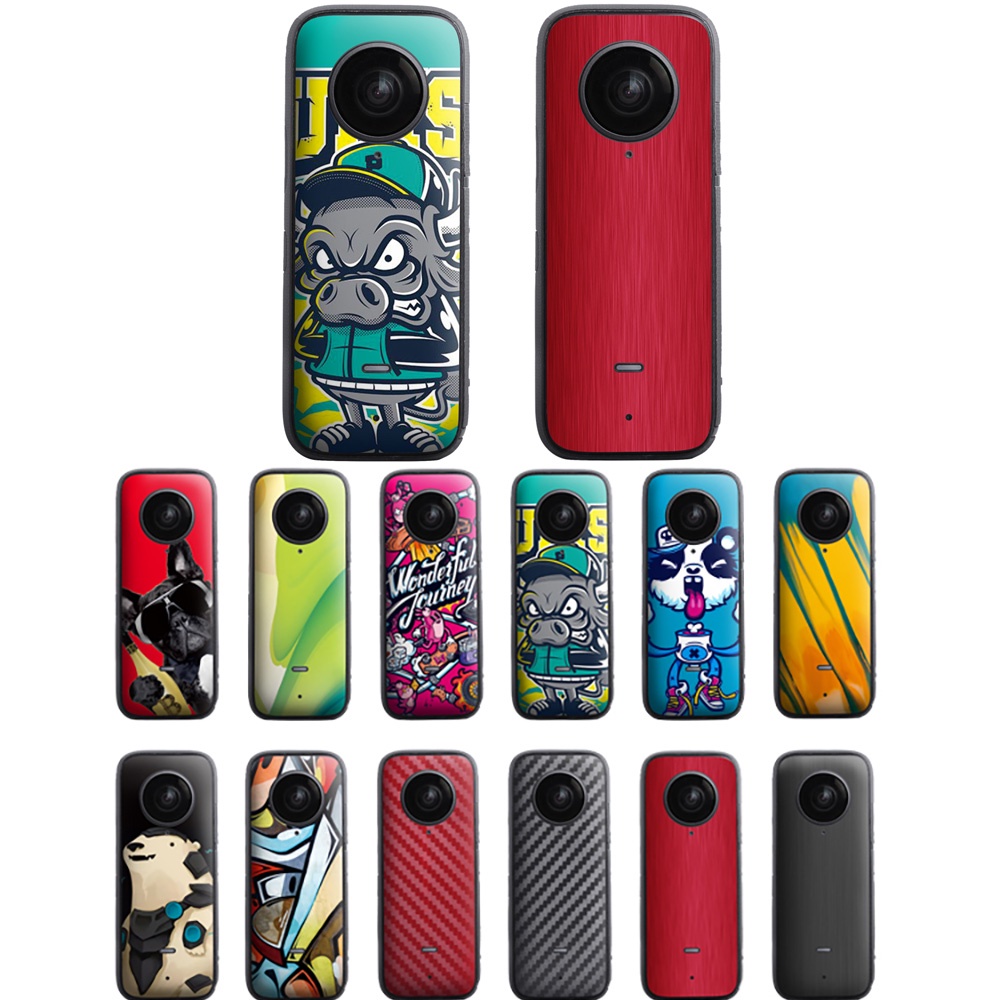 Set 2 Miếng Dán Bảo Vệ Camera Bằng PVC Chống Trầy Xước Cho Insta360 one x2