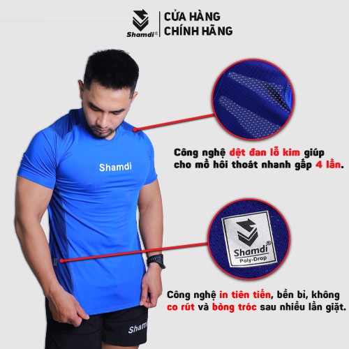 Áo tập gym nam đen Shamdi đồ tập gym nam form chuyên gym, ôm body, khoe cơ 986