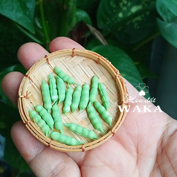 Mô hình 2 Đậu Hòa Lan Mini- Rau Củ Quả Mini 1/12