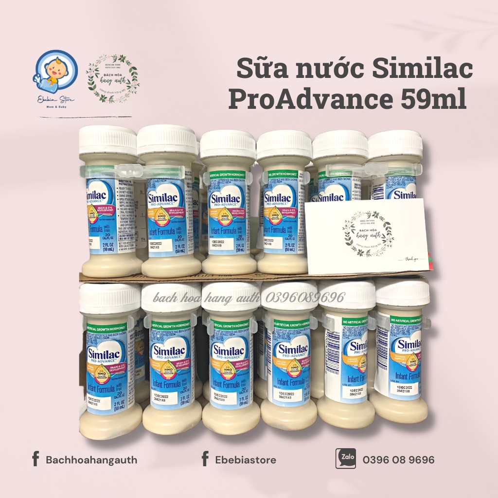 [ Hàng nhập Mỹ ] Sữa Nước Similac Pro Advance &amp; Neosure HMO cho bé sinh thường và sinh non từ 0-12 tháng 59ml