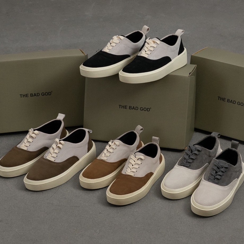 Giày sneaker The Bad God Gray Wolf đế cao su da lộn