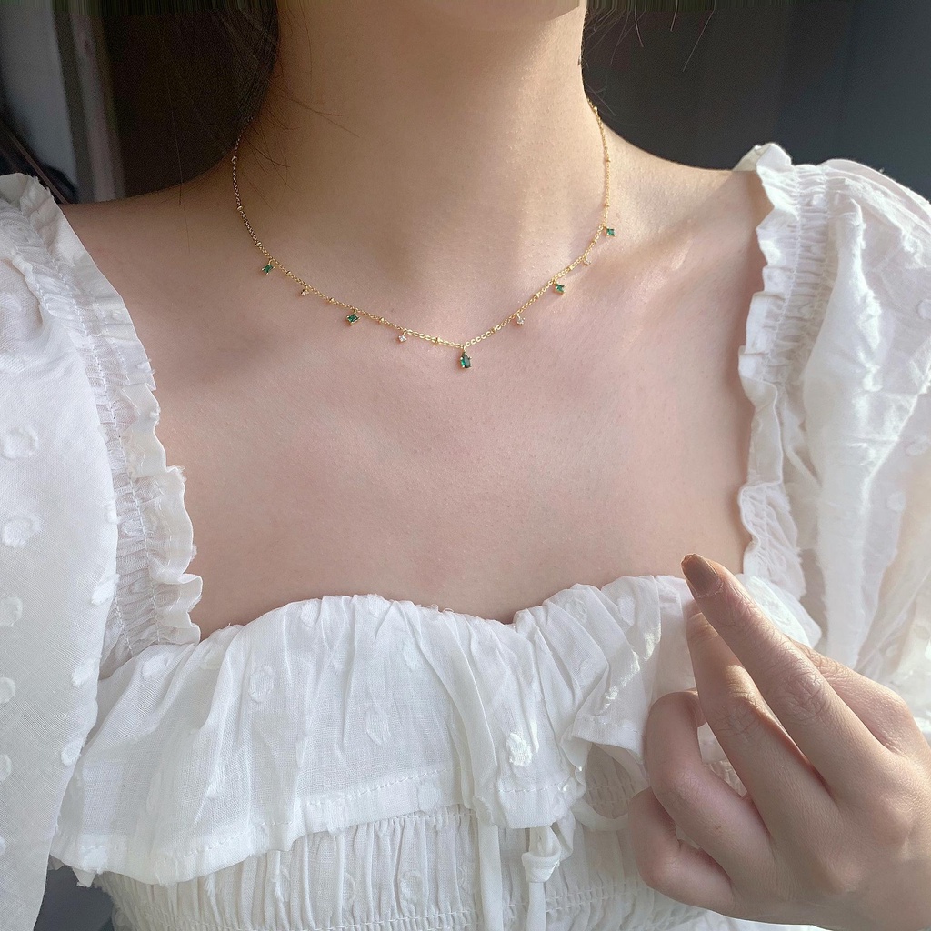 Vòng Cổ Choker Bằng Đồng Tinh Xảo Lấp Lánh Cho Nữ