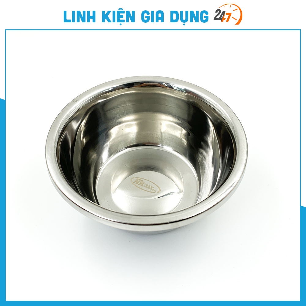 Chậu Inox 304 - Âu Inox 304 Hàng Cao Cấp dùng cho máy rót rượu size 18