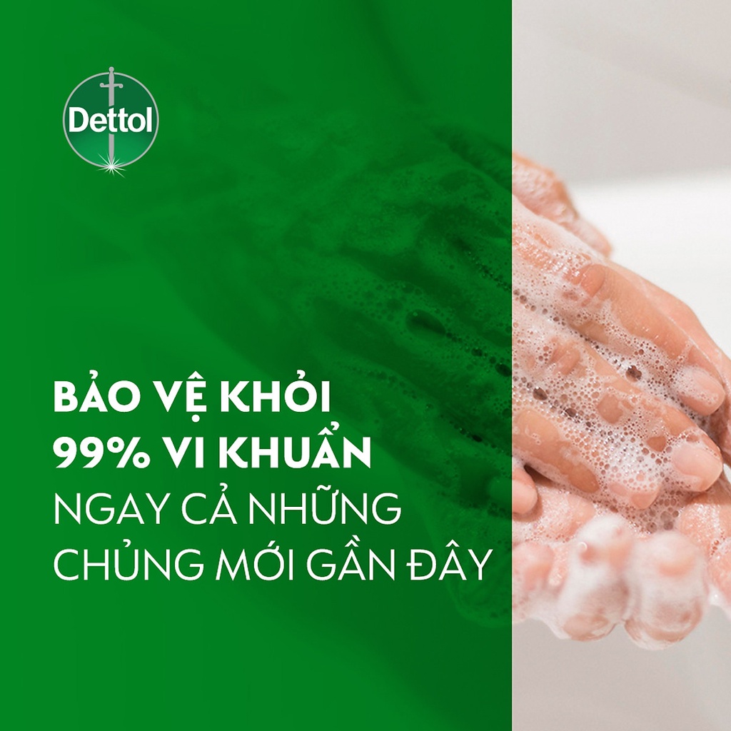 Xà bông cục Dettol Kháng khuẩn (Xanh) 100g