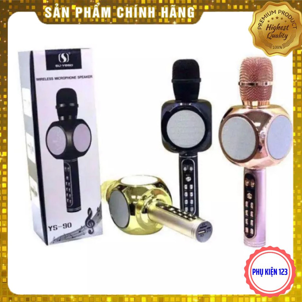 [Mã 253ELSALE hoàn 7% xu đơn 300K] [ Rẻ Vô Địch ] MIC HÁT KARAOKE Y90 CỰC HAY CỰC ẤM GIÁ HOT