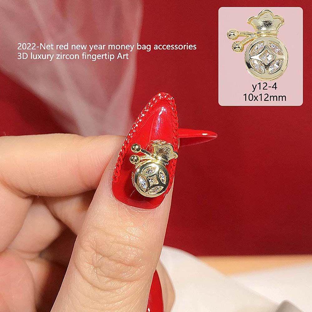 Phụ Kiện Trang Trí Móng Tay Nghệ Thuật Bằng Hợp Kim 3D DIY