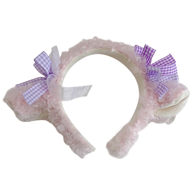 Băng Đô Cài Tóc Hình Tai Cừu Phong Cách Lolita Ngọt Ngào Cho Nữ