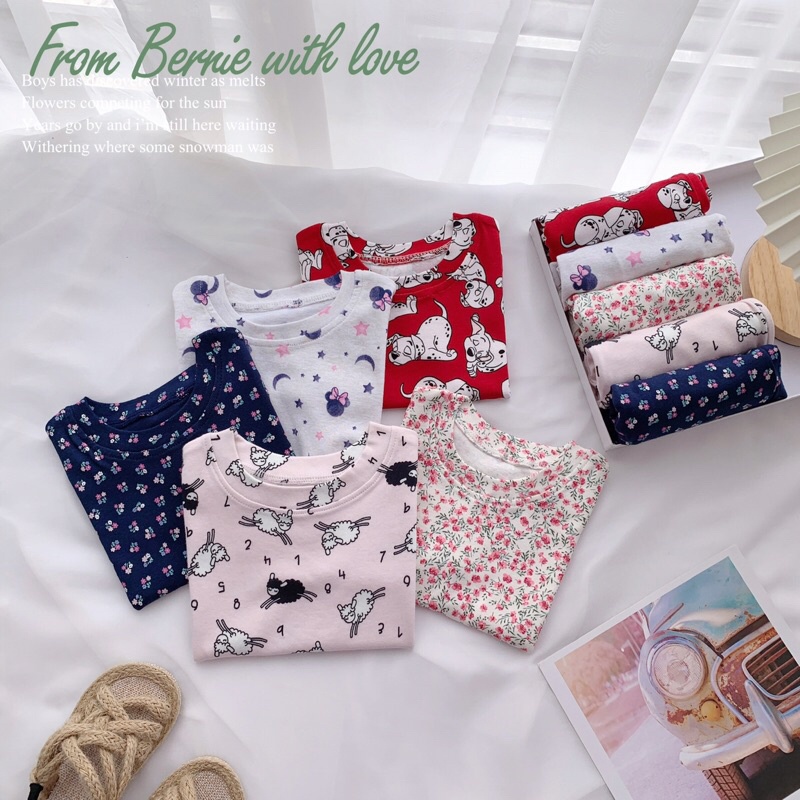 _Bộ cotton Zip 10 màu bé gái 9-20kg