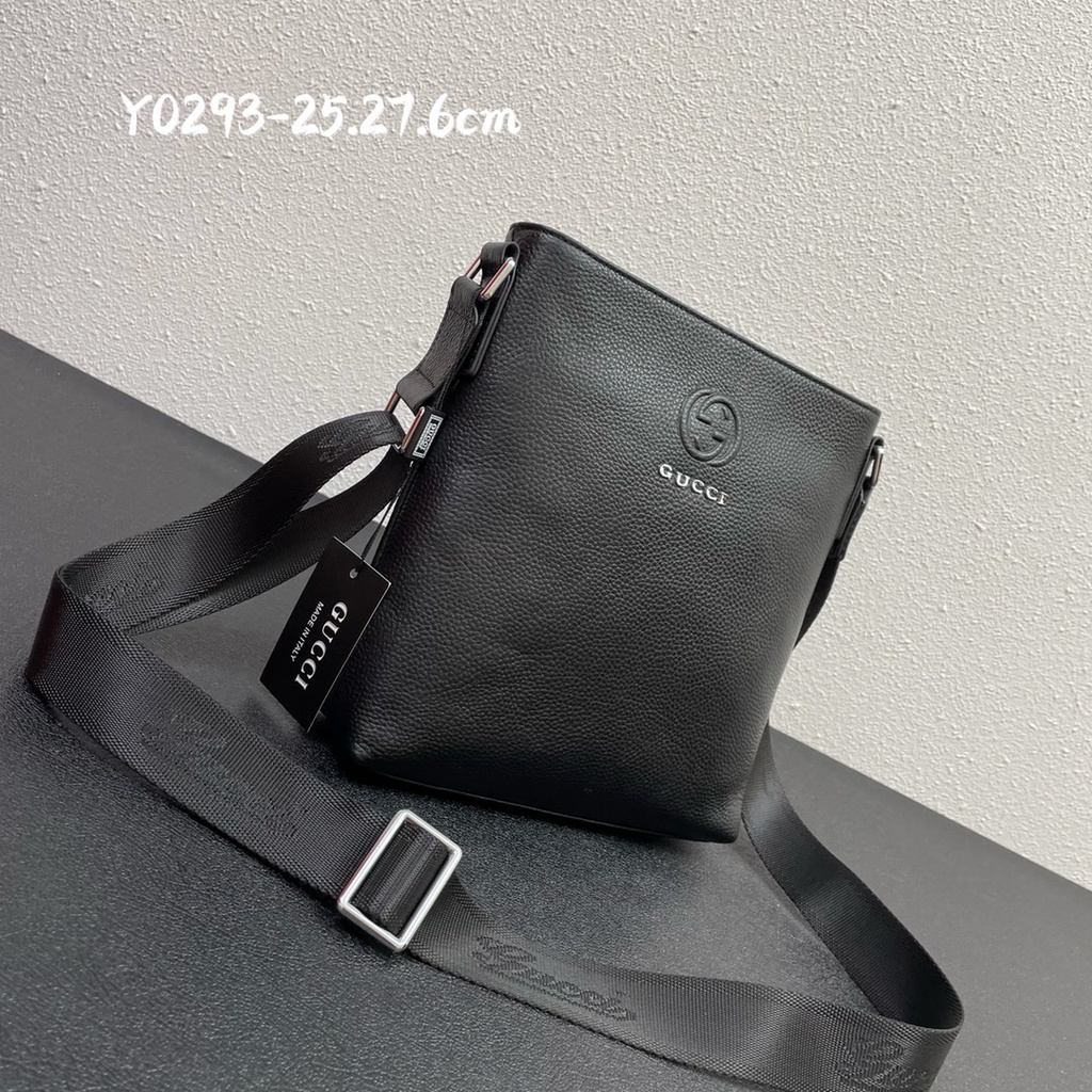 Túi đeo chéo nam da thật thời trang cao cấp Gucci GG GC phong cách cá tính, thời thượng