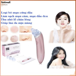 Máy hút mụn cầm tay 4 đầu thay thế giúp loại bỏ bã nhờn mụn đầu đen mụn cám ,thiết kế nhỏ gọn ,sử dụng pin