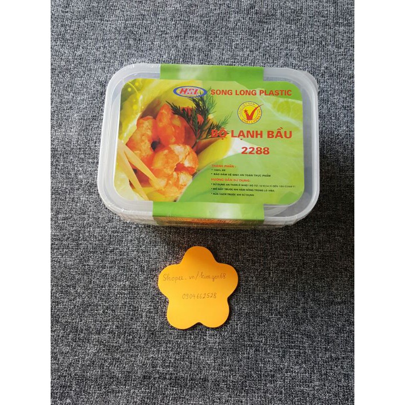 [Giá Sỉ] Bộ 5 hộp đựng thực phẩm 2288 Song Long