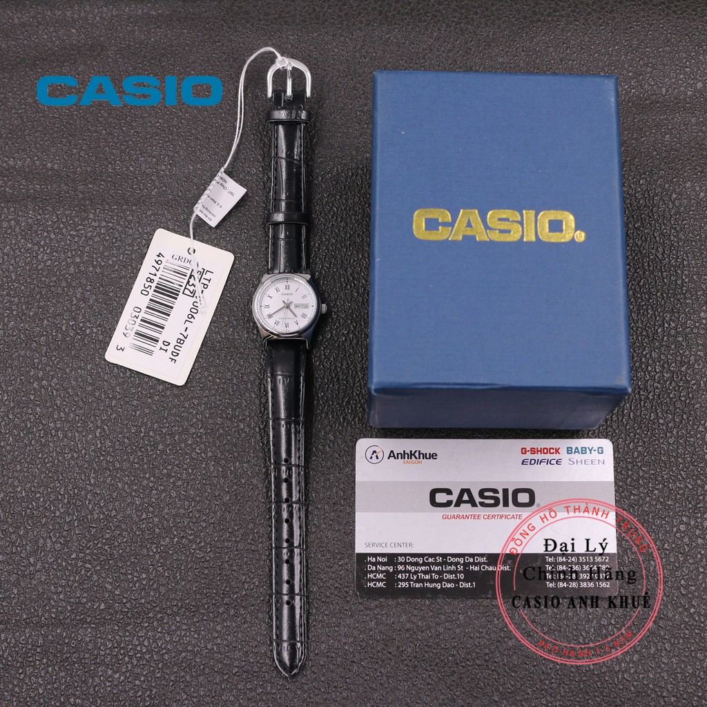 Đồng hồ nữ Casio LTP-V006L-7BUDF dây da