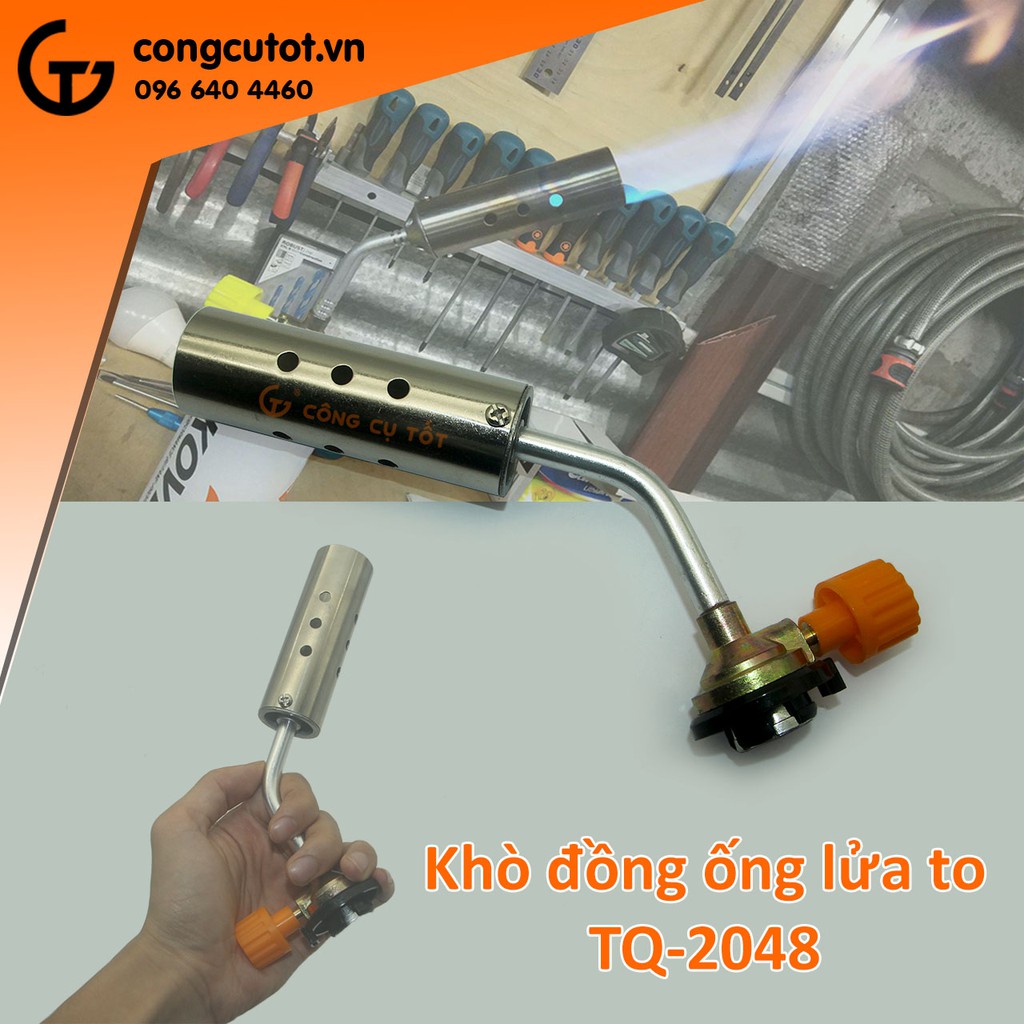Khò đồng ống lửa to TQ-2408 để sấy hoặc hàn uốn ống nhựa