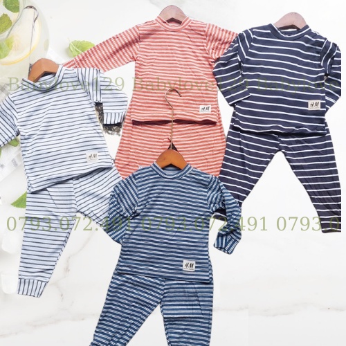 Bộ quần áo dài tay cho bé trai gái mặc nhà đi chơi , bộ trẻ em dài chất liệu thun co dãn 4 chiều cực ấm thu đông