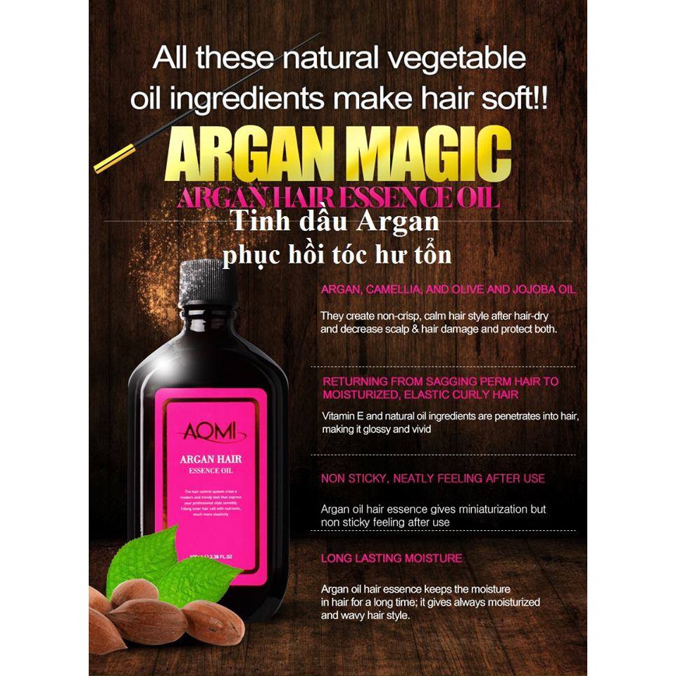 Tinh dầu dưỡng tóc AOMI Argan Hair Essence Oil 100ml